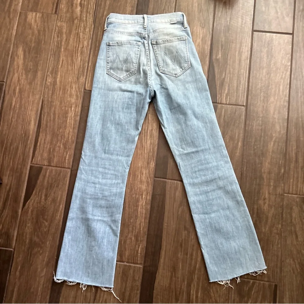 MOTHER The Tripper Ankle Fray Jeans in Island Time Sz 24 - Picture 5 of 11